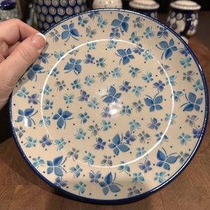 2 Polish Pottery Dessert Plates *used only a couple times!*